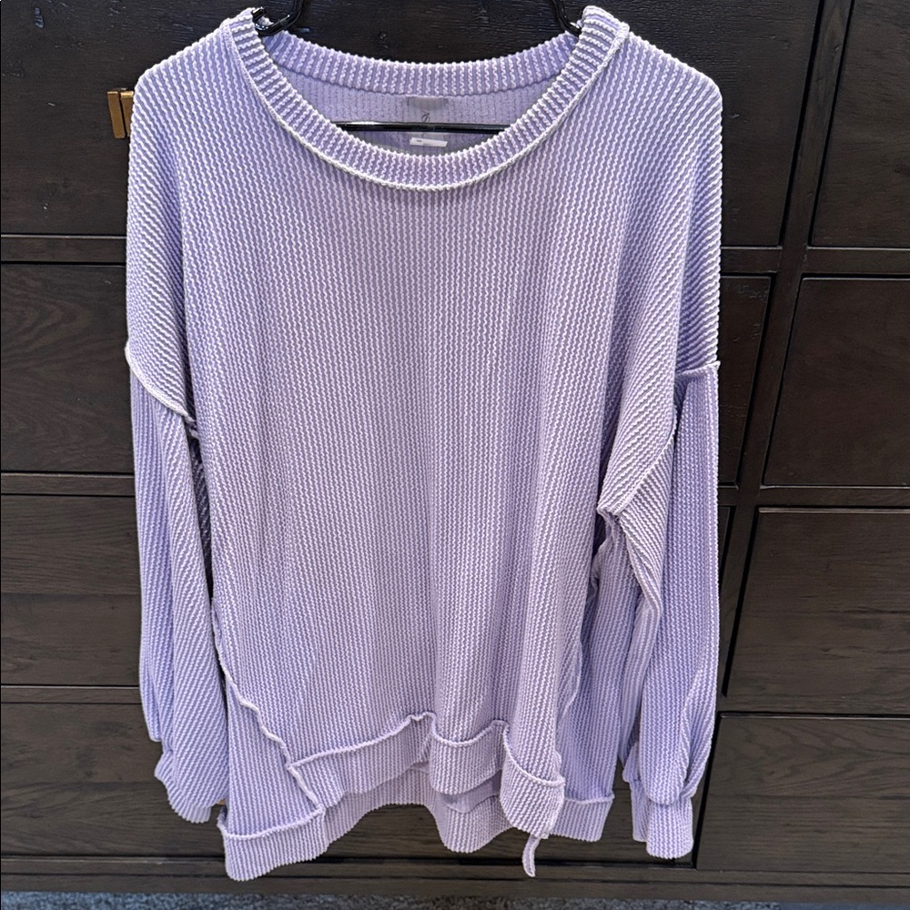 Lilac Knit Pullover